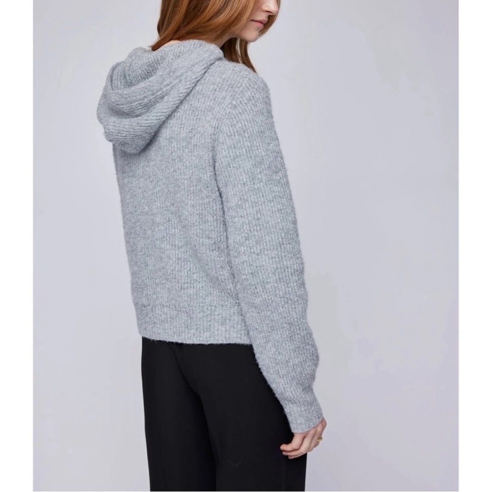 Gentle Fawn Woman Gray Soft Knit Pullover Hoodie Sweater XS Casual Classic Cozy - Picture 2 of 10
